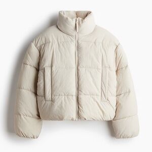 H&M Light Beige Puffer Jacket
